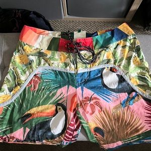 Tropical board short by Farm Rio